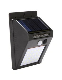 Professional Outdoor Automatic Sensing Solar Wall Lamp- Black