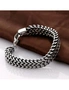 Titanium Steel Double Herringbone Bracelet- Silver One Size, hi-res