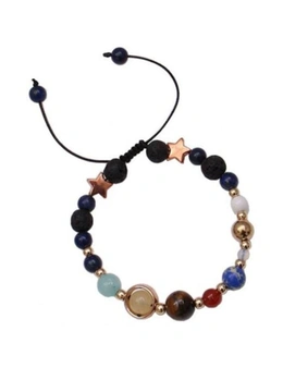 Universe Solar System Colorful Beads Bracelet- Multi Free