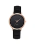 Fashion Pinkycolor Lady Minimalism Silica Gel Quartz Watch- Black, hi-res