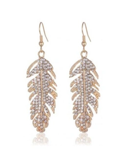 Female Fashion Elegance Wing Earrings- Gold