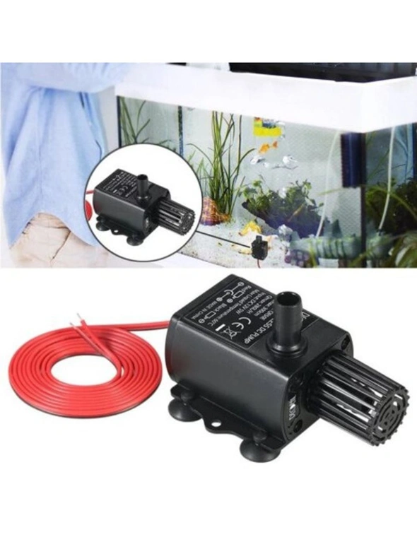 Miniature Brushless Direct-Current Water Pump Circulation Fountain Dc12v- Black, hi-res image number null