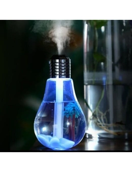Led Lamp Air Ultrasonic Humidifier For Home Essential Oil Diffuser Atomizer- Silver