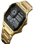 Skmei Men Sportswaterproof Watch Stainless Steel Fashion Digital Wristwatches- Gold, hi-res