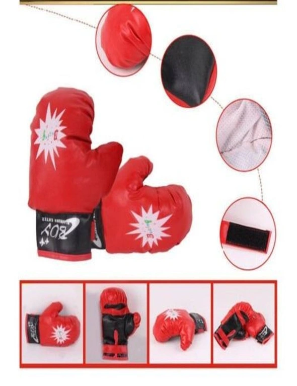 Children Boxing Gloves Punch Mitt Child Fitness Exercise Toy- Boxing Gloves And Punch Mitt, hi-res image number null