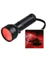 2 Sets of Portable Special Red Light Flashlight Signal Lamp Black - Standard, hi-res