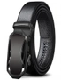 Men's Automatic Buckle Belt Stylish Lock Buckle-Head Design Waistband- Black, hi-res