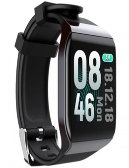 Watch Smart Watch Waterproof Smartwatch Man Women Watches Smart Watch Men Connected Smart Clock- Black