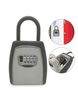 Lock Outdoor Key Safe Box Keys Storage Box Grey - Standard