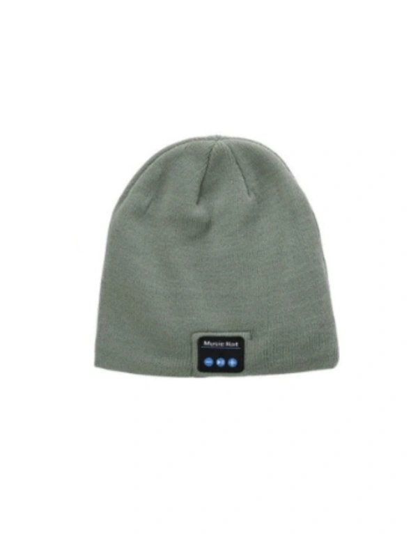 2 Sets of Bluetooth Beanie Hat Wireless Smart - Light Grey - Standard, hi-res image number null