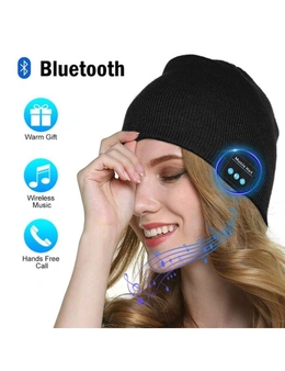 2 Sets of Bluetooth Beanie Hat Wireless Smart - Light Grey - Standard