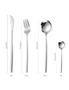 2 Sets of 304 Stainless Steel Cutlery Set Dinnerware Kitchen Silverware Steak Knife Tableware Spoon Fork - Standard, hi-res