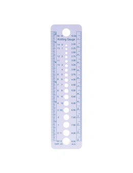 4Pcs Knitting Accessories Uk Us Canada Sizes Needle Gauge Inch Sewing Ruler Tool Cm 2-10Mm Size Measure Sewing Tools Yarn Needle