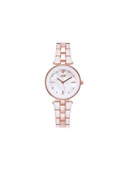 Elegant Steel Band Ladies Watch Fashion Trend Waterproof Quartz Watch Decorative Round Watch
