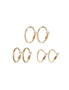 9 Pairs Of Retro Earrings Fashionable Earrings Combination Suit - Gold, hi-res