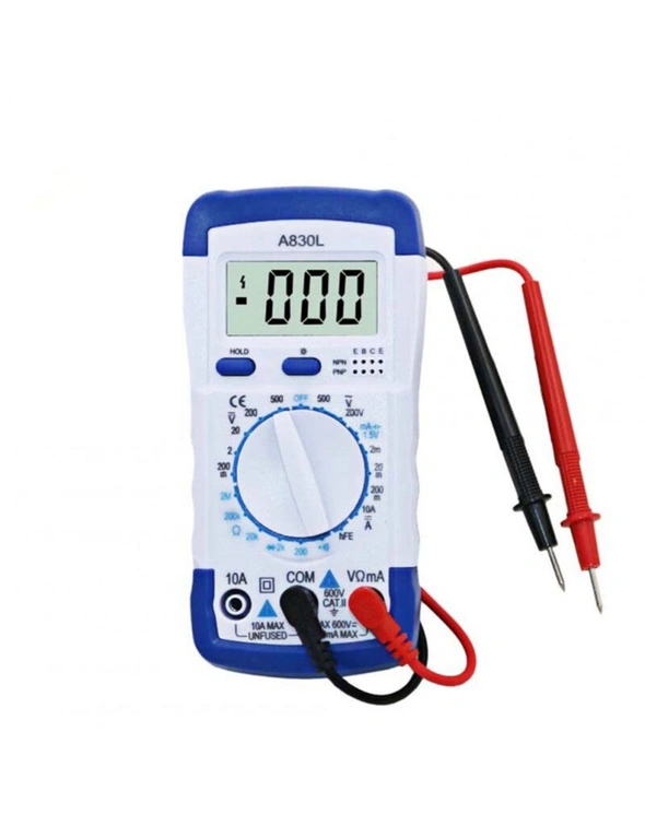 A830l Lcd Digital Multimeter Dc Ac Voltage Diode Freguency Volt Tester Test Current Voltmeter Ammeter Meter Gauge Display Tool, hi-res image number null
