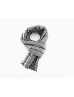 Autumn And Winter Scarf Simple Pure Color Scarf For Men And Women - Grey