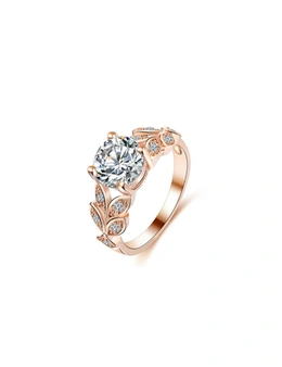 Brilliant Round Cut Zirconia Simulated Diamond Ring Wedding Ring