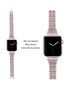 Compatible For Apple Watch Iwatch4 Stainless Steel Metal Five Beads Two Rows Of Diamond Strapreplacement Strap-38Mm-Rose Powder - Rose Powder, hi-res