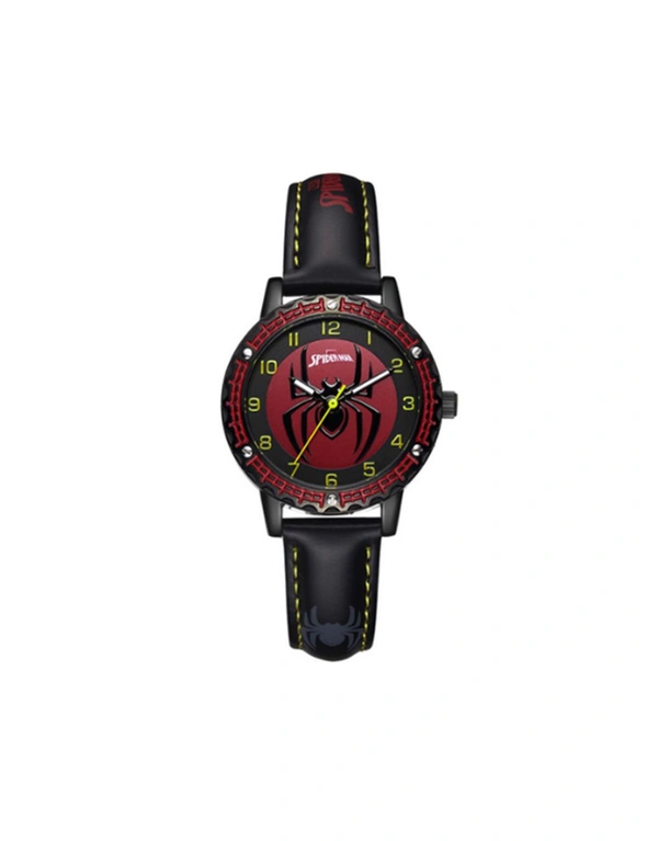 Creative Animated Character Watch Spiderman Watch Cartoon Student Quartz Watch For Children-3 - Black - Spiderman, hi-res image number null