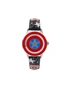 Creative Captain America Shield Watch Flip Quartz Watch Boy Child Watch Captain America Vintage Watch-3 - Black - Captain America, hi-res