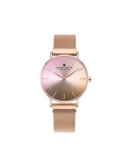 Creative Gradient Color Ladies Watch Magnetic Mesh With Fashion Trend Quartz Watch For Women-1 - Pink Gold