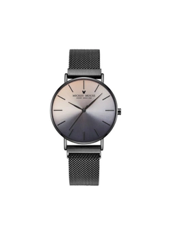 Creative Gradient Color Ladies Watch Magnetic Mesh With Fashion Trend Quartz Watch For Women-3 - Black