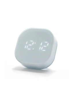 Creative Smart Small Alarm Clock Mini Digital Clock Bedside Luminous Timing Electronic Clock-Blue - Blue