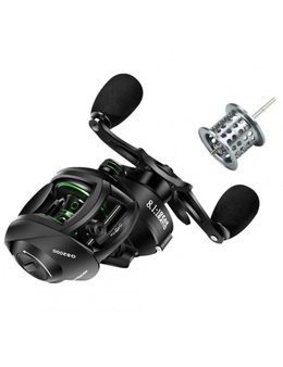 Double-Line Cup Fishing Reel Right Left Hand Wheel Long-Distance Throwing Dripping Wheel Gs Black And Green Models Left Hand Wheel Two Wire Cups