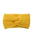 Fashion Knitted Crosshairs Earmuffs Handmade Knitted Headbands Flat Fashion Warm Winter Autumn Hair Accessories For Women-22 - Yellow, hi-res