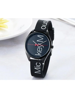 Fashion Simple Waterproof Child Quartz Watch Fashion Trend Casual Watch Suitable For Boys And Girls-Black - Black