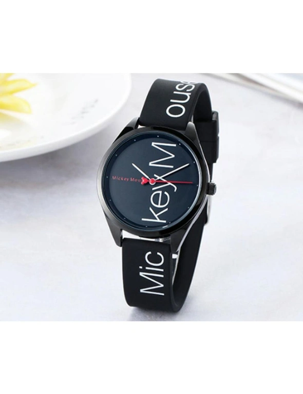 Fashion Simple Waterproof Child Quartz Watch Fashion Trend Casual Watch Suitable For Boys And Girls-Black - Black, hi-res image number null