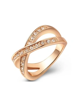 Fashion Vintage Zircon Gold Plated Ring For Wedding Engagement Gift