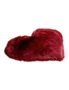Heart-Shaped Artificial Fur Rug Carpet Mat - Purple - 60X60cm, hi-res
