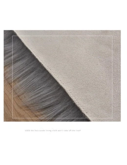 Heart-Shaped Artificial Fur Rug Carpet Mat - Purple - 60X60cm