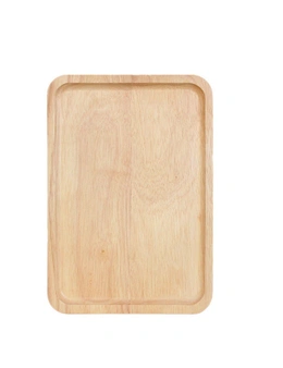 Home Decoration Plates Japanese Rectangle Rubber Wood Pan Fruit Dishes Saucer Tea Dessert Dinner Bread Storage Plate Tray