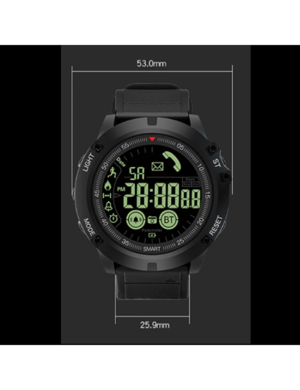 Intelligent Sports Bluetooth Multifunctional Electronic Watch - Black, hi-res image number null