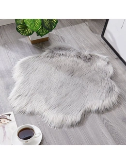 Irregular Artificial Wool Fur Soft Plush Rug Carpet Mat Ver 52