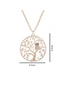 Lady's Necklace Fashion Hollow Life Tree Sweater Chain - Gold, hi-res