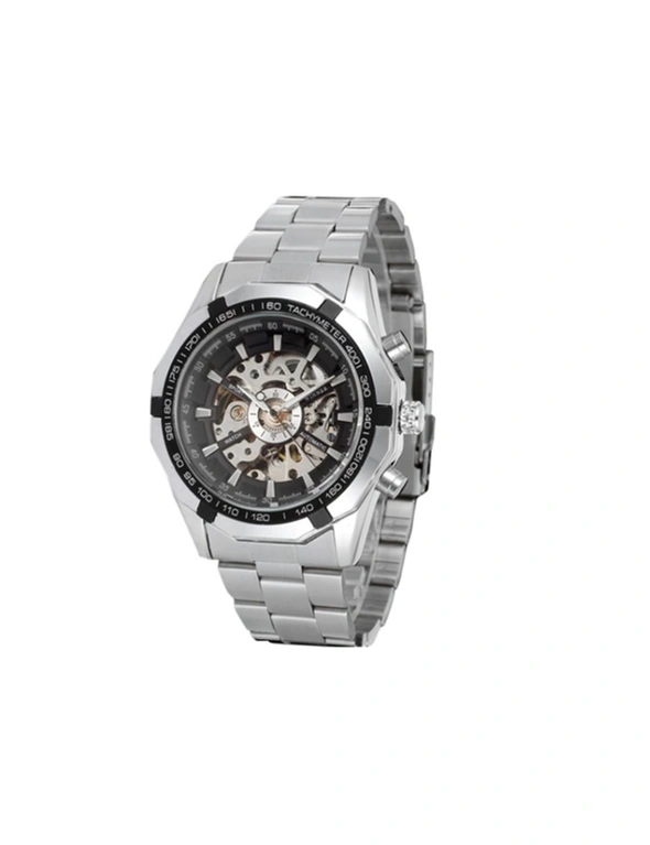 Men Full-Automatic Mechanical Skeleton Watch, hi-res image number null