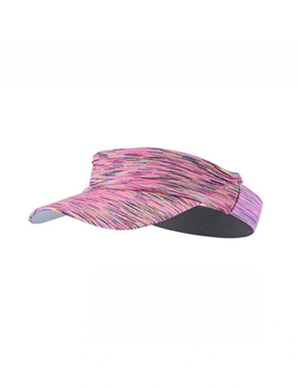 Men Women Outdoor Running Fishing Sunshade Hollow Top Training Sports Sweat Absorbent Hat Me-J-05One Size - Pink, hi-res image number null