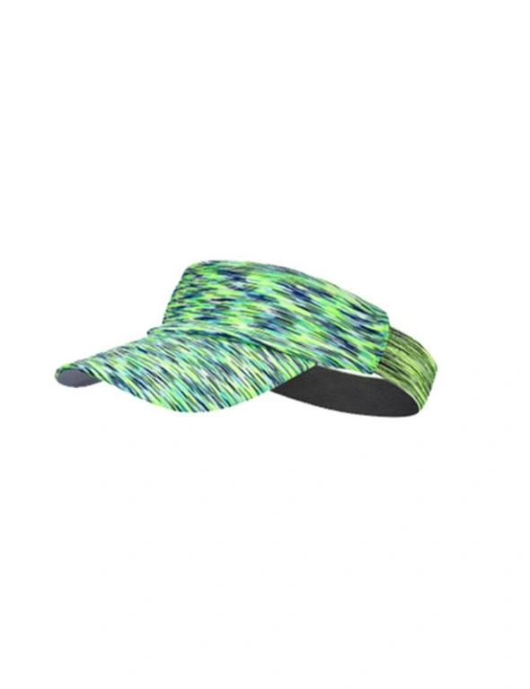 Men Women Outdoor Running Fishing Sunshade Hollow Top Training Sports Sweat Absorbent Hat Me-J-09One Size - Green, hi-res image number null