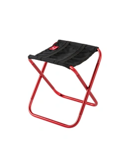 Mini Portable Outdoor Folding Chair Train Mazar Stool Rest Chair Camping Fishing Stool-Red - Red