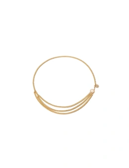 Multilayer Alloy Waist Chain Body Chain For Women Waist Belt Pendant Belly Chain - 1 Gold - Gold