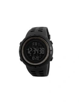 Night Light Sports Electronic Watch Multifunctional Waterproof Watch - Black