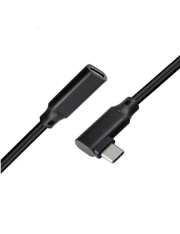 Pd 5A Curved Usb3.1 Type-C 90 Degree Extension Cable 4K 60Hz 10Gbps Usb-C Gen 2 Extender Cord 5M For Macbook Asus Hp Laptop