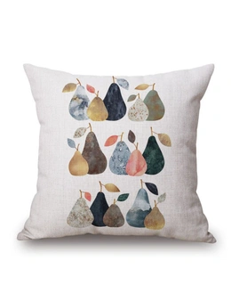 Pears On Cotton&Linen Pillow Cover