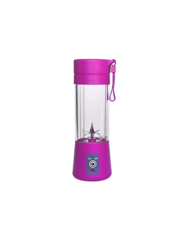 Portable Juice Press Multi-Function Electric Mini Juice Cup - Purple, hi-res image number null