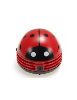 Portable Vacuum Cleaner Cordless Hand Held Mini Desk Desktop Dust Remover Car Home Diy-Red - Red