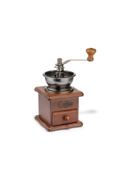 Retro Hand Crank Coffee Machine Small Beech Wood Grain Grinder Adjustable Household Manual Grinder